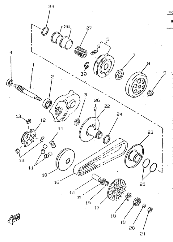CW50RSX Сцепление
