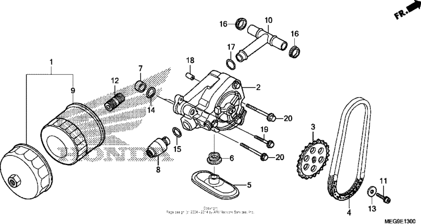 VT750C2B Масляный насос