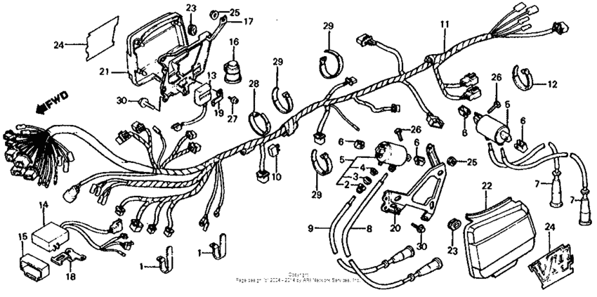 Wire harness + electric parts 83