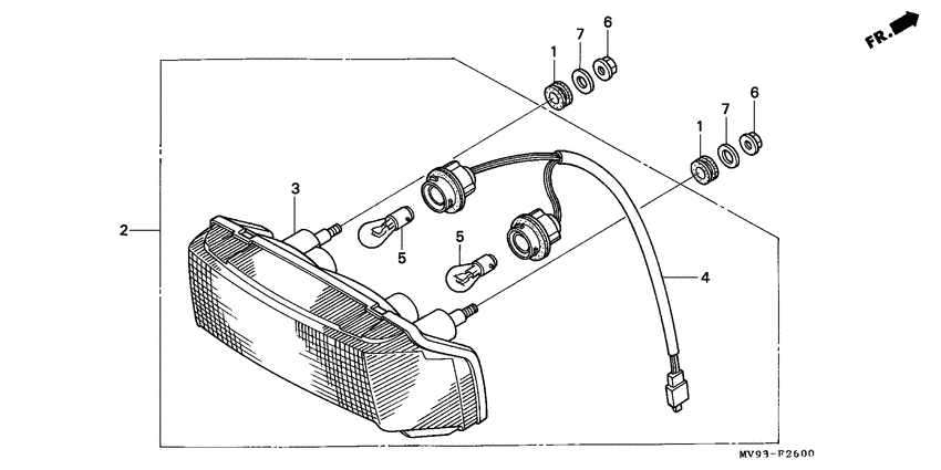 Taillight unit ass`y