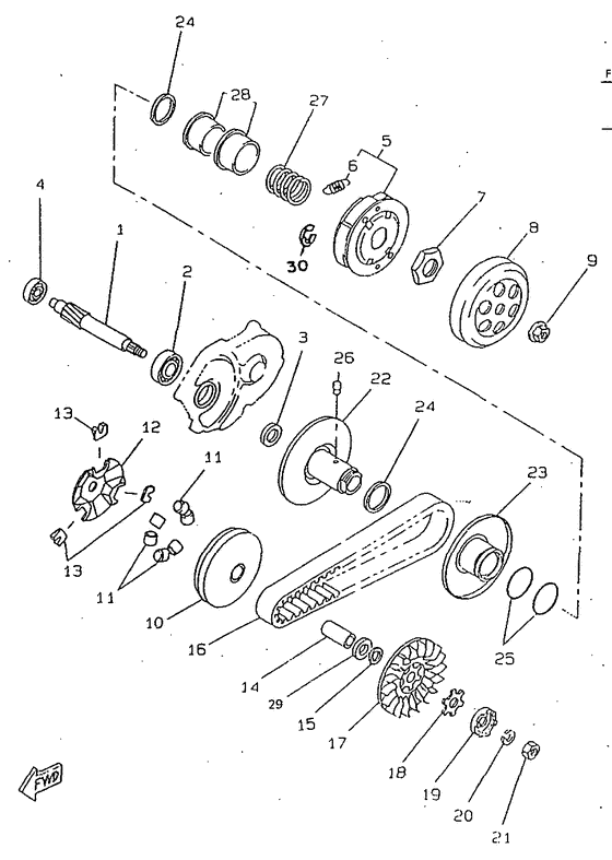 CW50RSP Сцепление