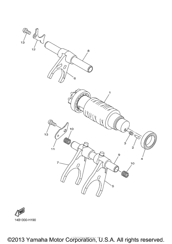 YZF-R1 Копирный вал