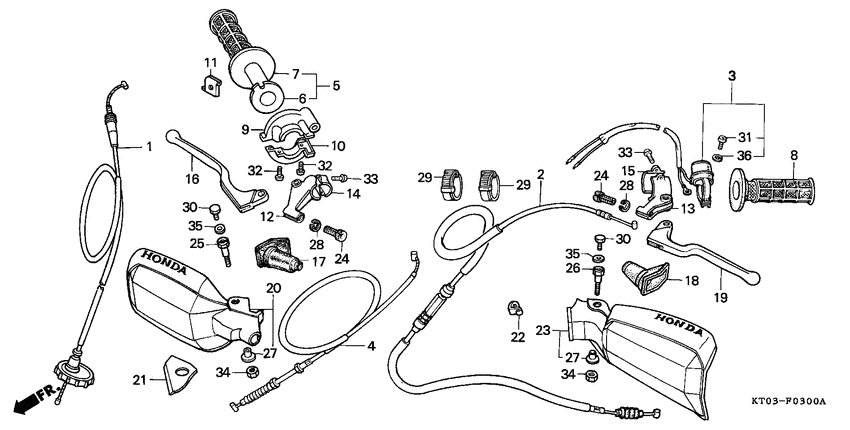 Handle lever/switch/ cable