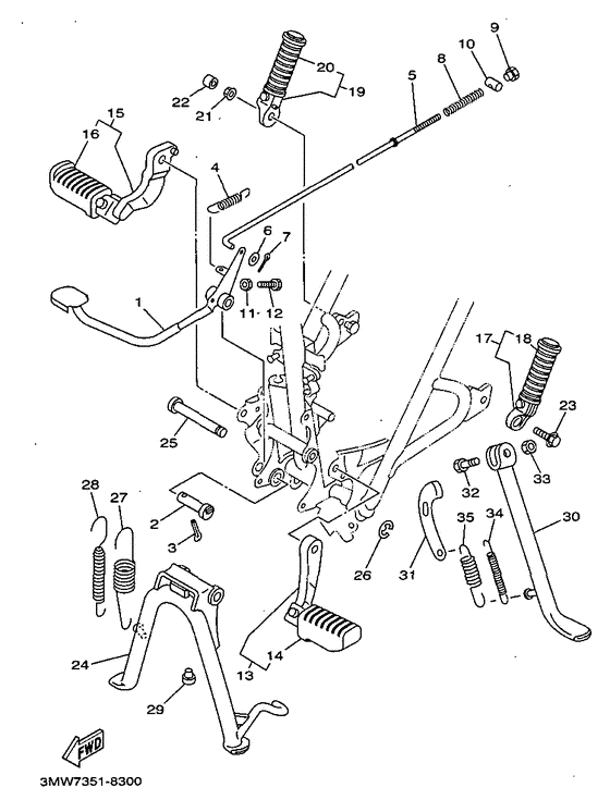 Stand. footrest