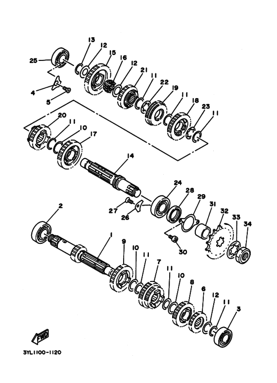 TZ250 Трансмиссия