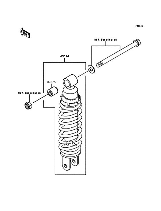 ZX900 Амортизатор