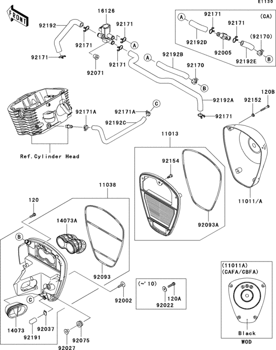 VN900 Воздушный фильтр