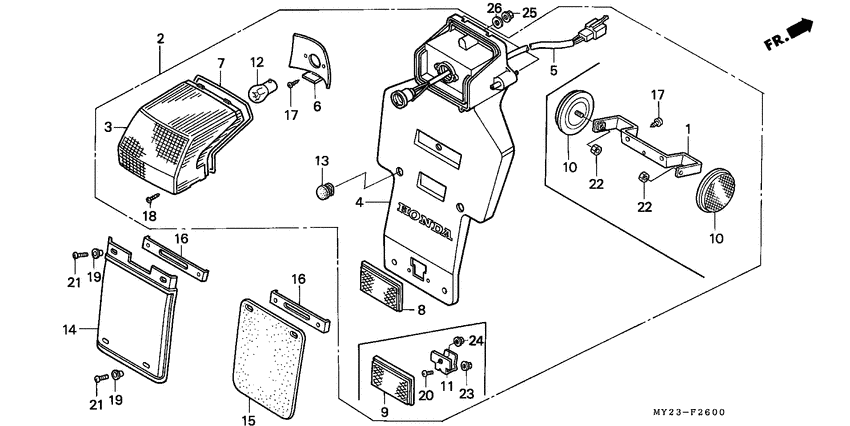 Taillight unit ass`y