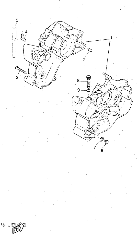 DT50R Картер двигателя