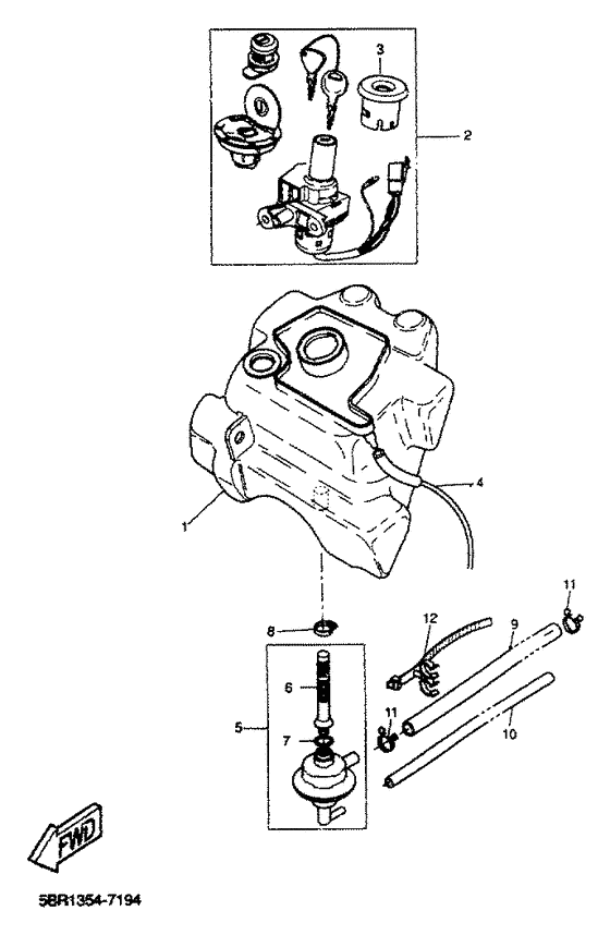 YQ50 Топливный бак