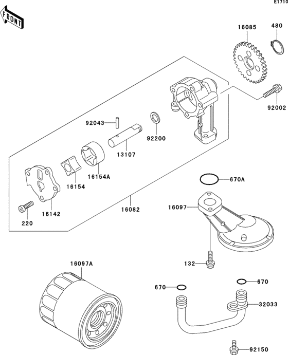 KLE500 Масляный насос