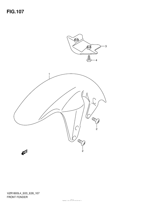 Front Fender (Vzr1800L4 E28)
