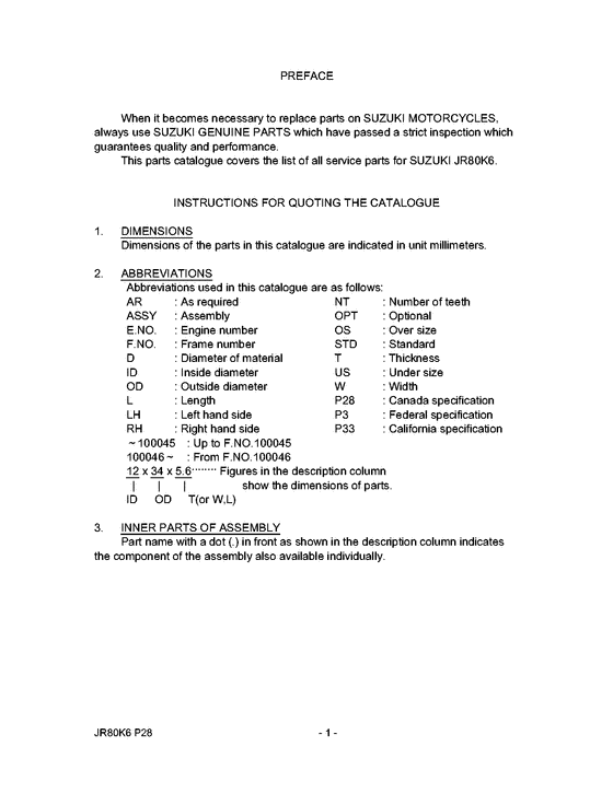 JR80 Catalog preface