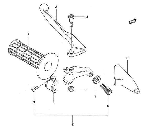 Left handle grip