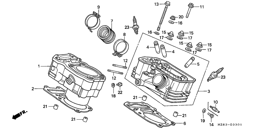 Cylinder/cylinder head