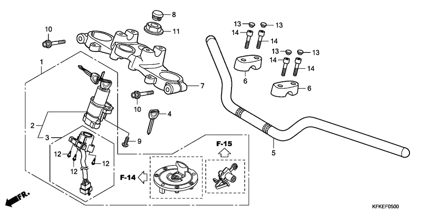 Handle pipe/top bridge