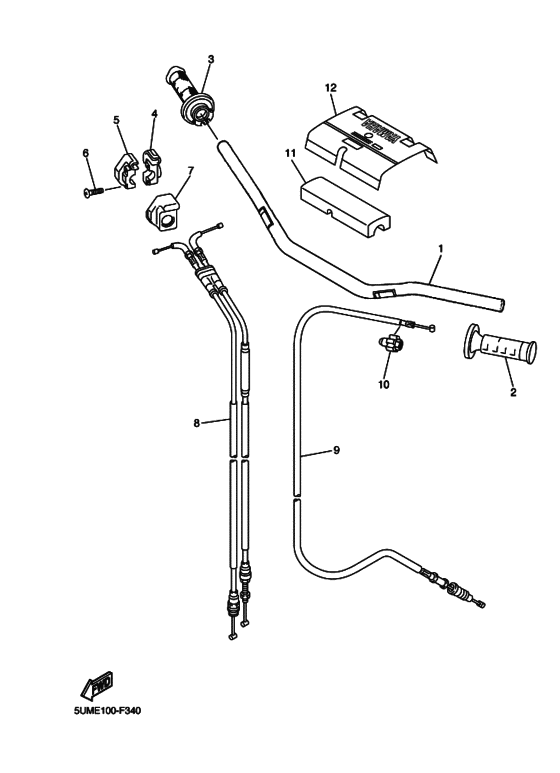 Steering handle & cable