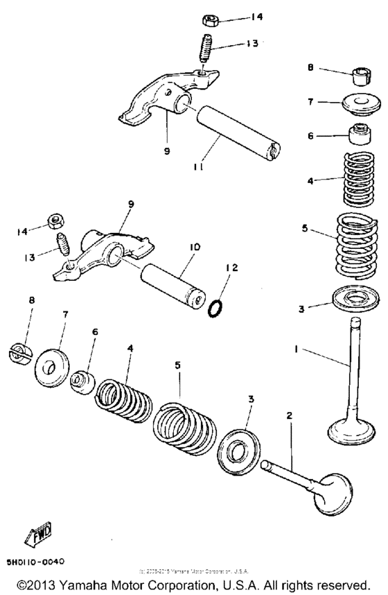 TW200W Клапана