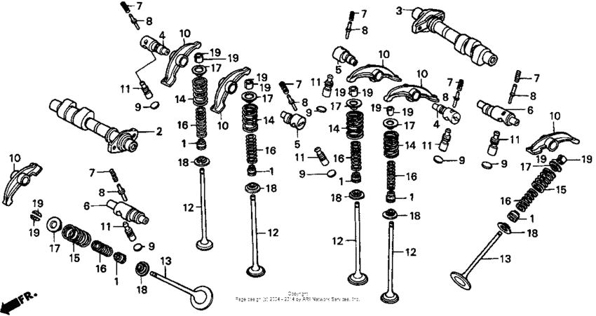 VT1100T Распределительный вал