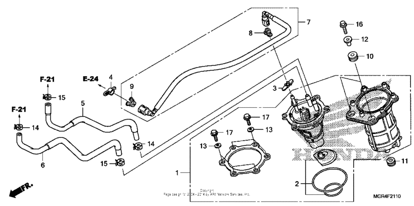 VT750RS Топливный насос