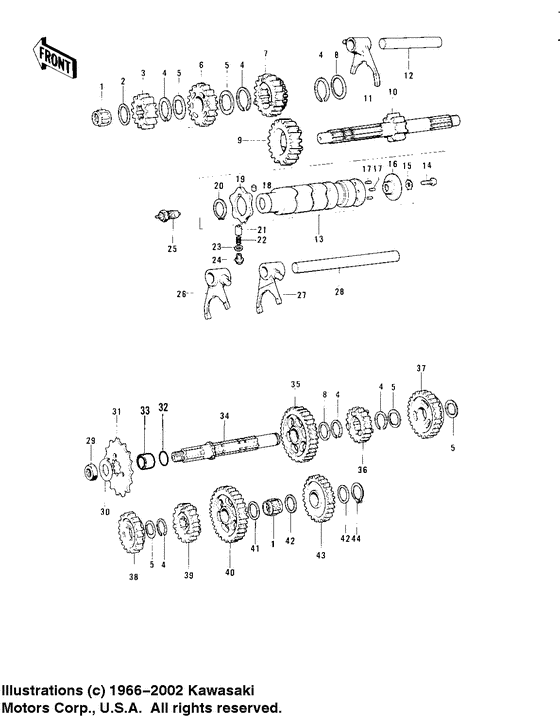 Transmission/change drum