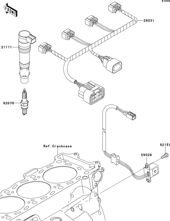 ZX1000 Система зажигания