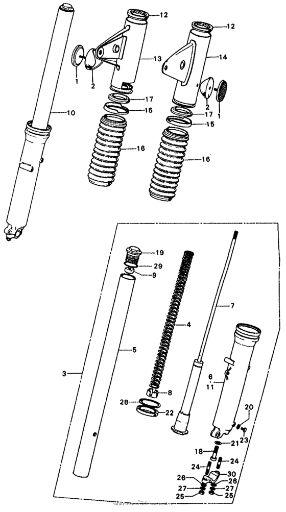 Front fork k5-k6