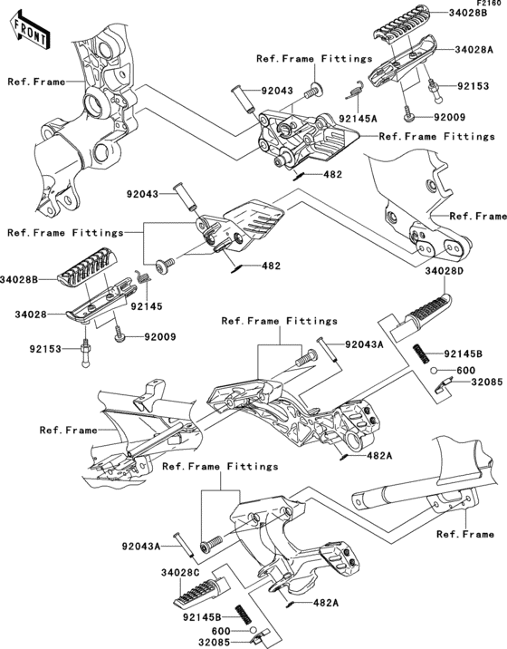 ZG1400 Подножки