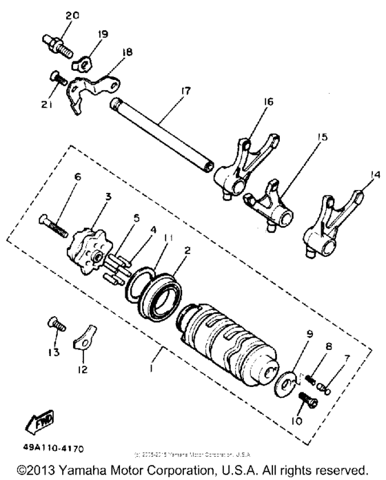 FZ600SC Копирный вал