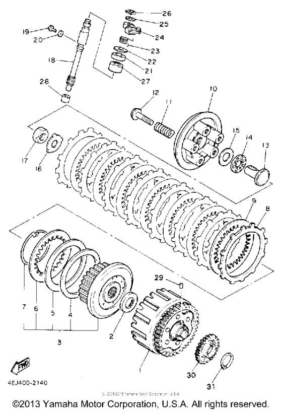 XJ600SE Сцепление
