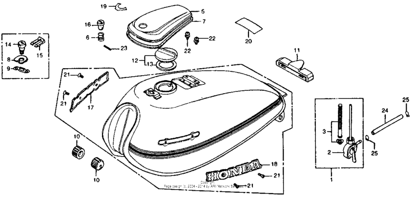 Fuel tank + fuel valve