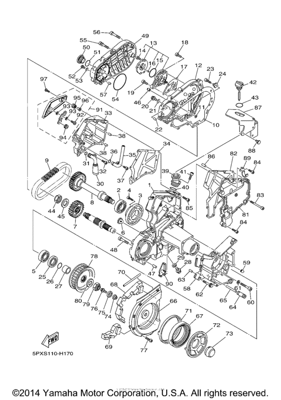 XV17PCYS Промежуточный ведущий вал