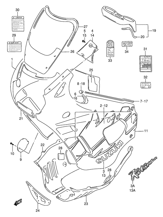Cowling body