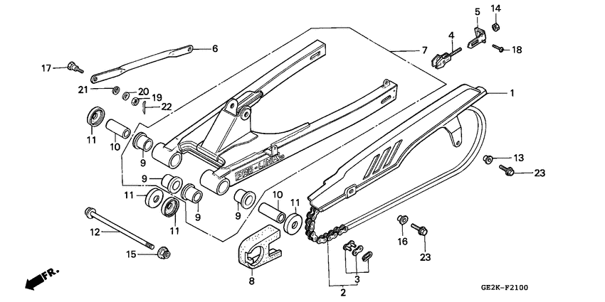 Swingarm/chain case