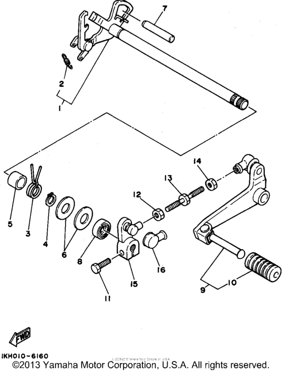 XT225G Переключение скоростей