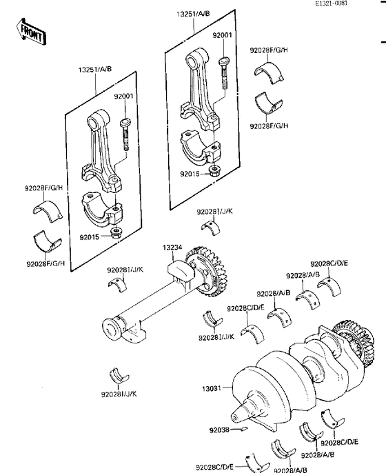  Вал коленчатый