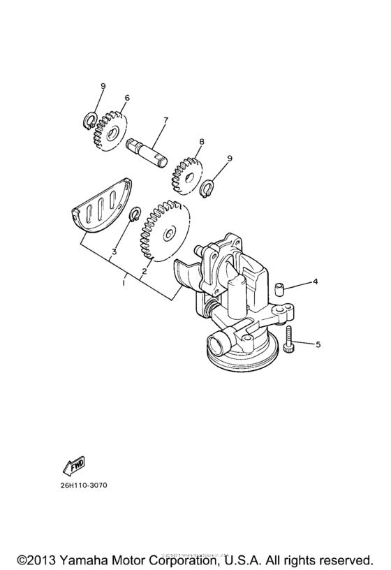 XVZ13CTWC Масляный насос