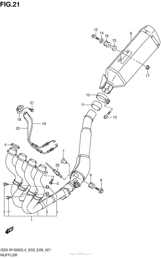 Muffler (Gsx-R1000Zl4 E33)