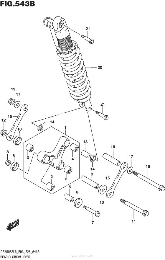 Rear Cushion Lever (Dr650Sel6 E28)
