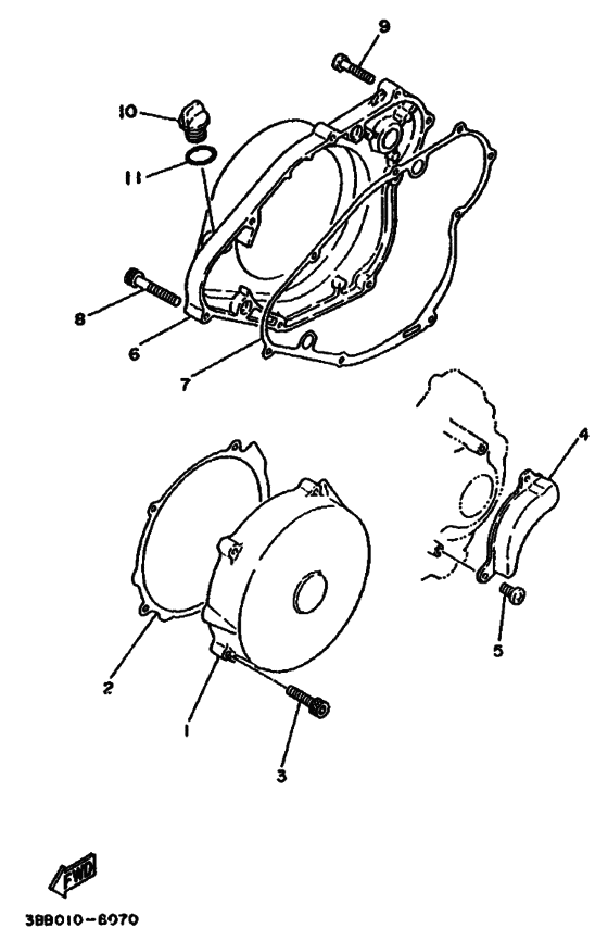 Crankcase cover ass`y  (v