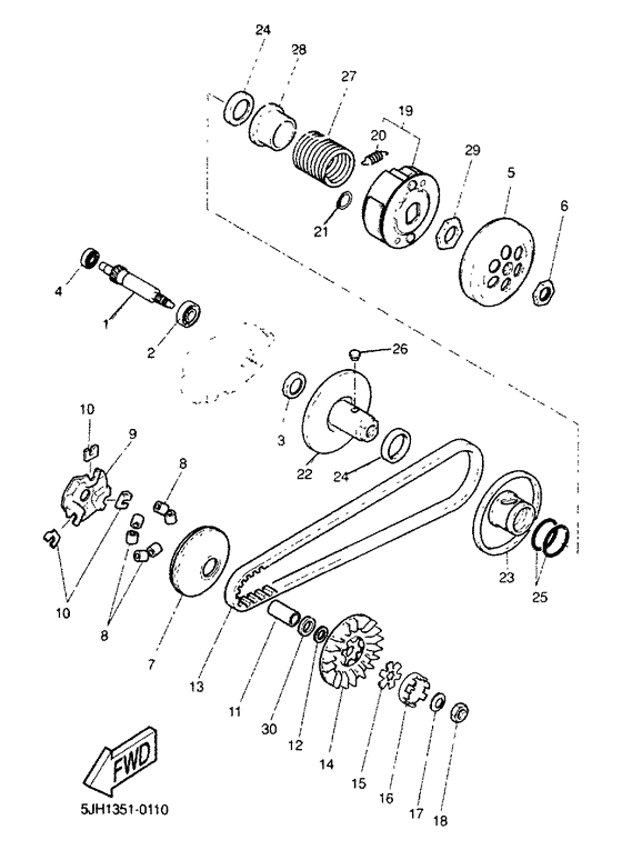 EW50 Сцепление