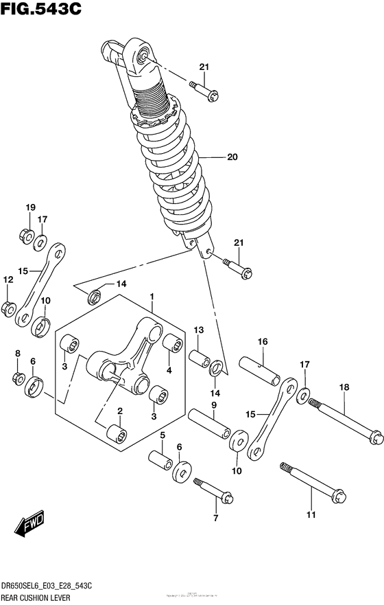 Rear Cushion Lever (Dr650Sel6 E33)