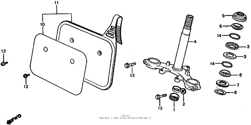 Steering stem 83