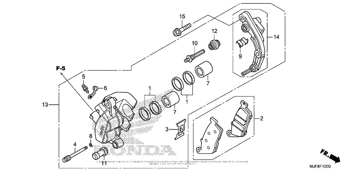 Front Brake Caliper (Ctx700N)