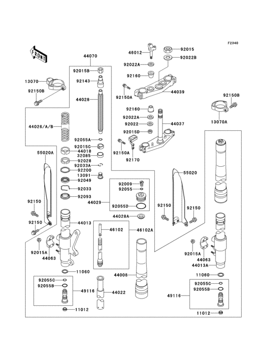 Front fork(1/2)