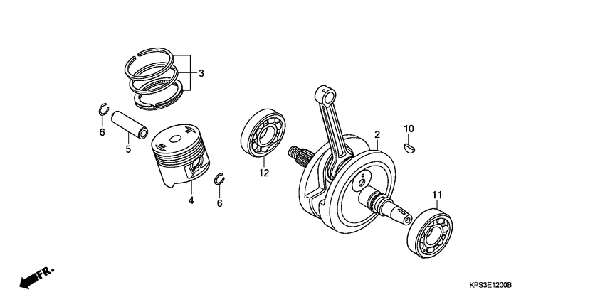 Crankshaft/piston