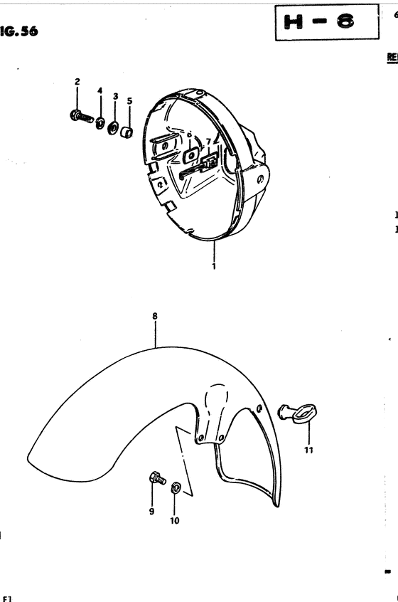 Front fender - headlamp housing