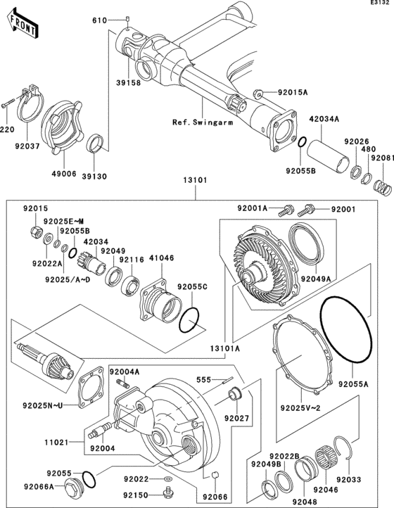 Drive shaft/final gear(1/2)