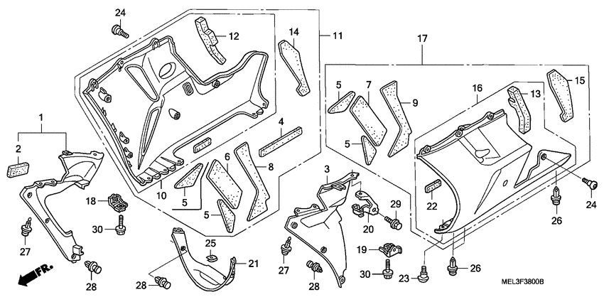  Нижний обтекатель
