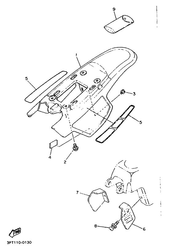 PW50 Боковые обтекатели